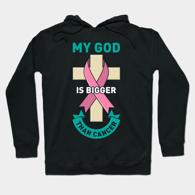 CANCER FIGHTER: Bigger Than Cancer Hoodie by woormle